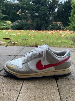 Nike Dunk Low Light Iron Ore Red Blue - 2