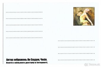 Autogram JAN SAUDEK - (formát 9,5/14,5cm) - 2
