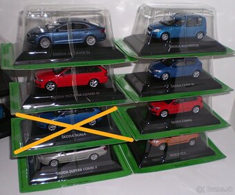 ŠKODA MODELY , 1:43 , DE AGOSTINI - 2