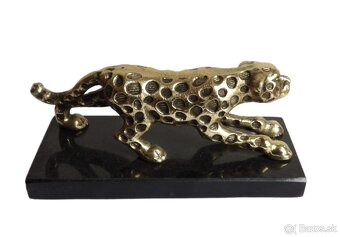 Luxusní dekorativní plastika leoparda - 2