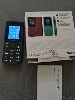 Nokia 105 Duos čierna v peknom stave komplet - 2