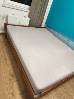 Drevená posteľ - manželská 200x170x45 - 2