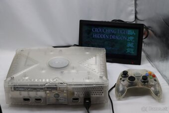 Xbox Classic Crystal • Originál komplet • Raritná verzia - 2