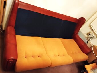 Sedačka koženkovo textilná - 2