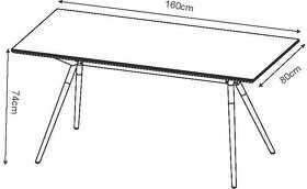 Záhradný stôl MINIMALIST - 2
