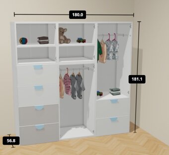 ikea smastad detske skrine - 2