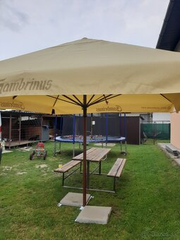Predam zahradny slnečnik pivny daždnik3,5 x3,5m-novy - 2