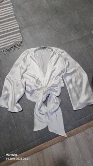 Satenova bluzka top Zara - 2