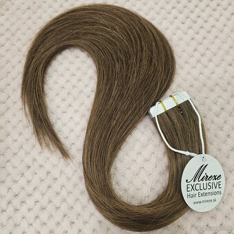 🖤 Tape-in predĺženie vlasov #6 – Hnedá - 2