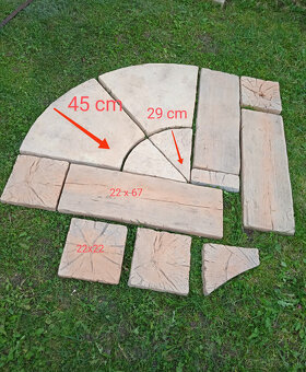 Betónová dlažba Stavebnica/Poloblúk - 2