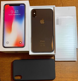 iPhone X Space Gray BATERIE 100% TOP - 2