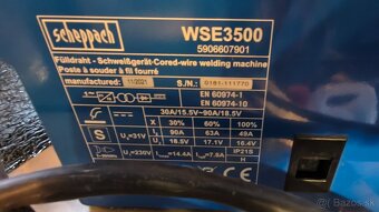 Predám zváračku Scheppach WSE3500 na plnený drôt + 15kg drôt - 2