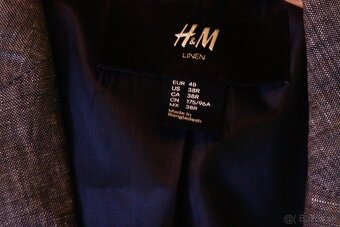 Sivé ľanové sako H&M - 2