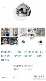 Tom Dixon - Mirror Mini Ball Pendant 25cm - 2