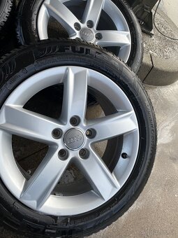 AUDI 5x112 r 16 so zimnými pneu FULDA - 205/55 r16 91H - 2