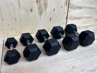 HEX jednoručné činky - šesťhranné, zn. MYGYM - 2