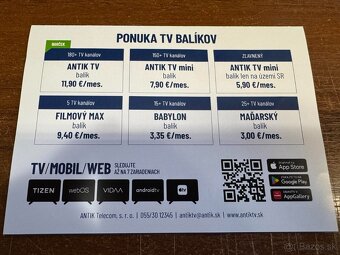 Antik TV na 6 mesiacov 180+ kanálov - 2