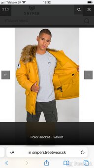 Alpha Industries zimná bunda  POLAR JACKET - WHEAT - 2