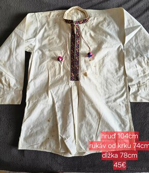 Stary kroj MUŽSKÉ KOŠELE A NOHAVICE - 2