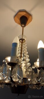 Starožitný luster z mosadze - 2