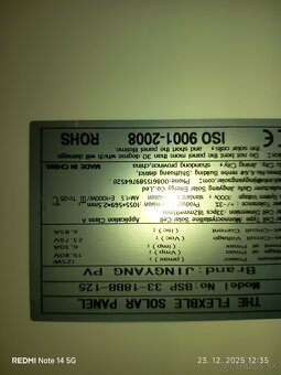 solárny panel flexibilný 125W - 2