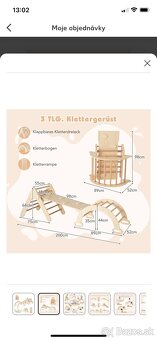 Súprava drevených preliezok - 2