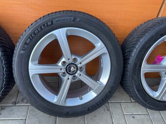 Orig. Mercedes alu disky 5x112 6,5jx17 ET44 205 55 R17 zimn - 2