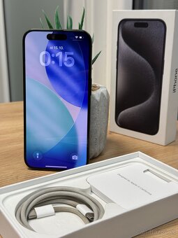 Apple iPhone 15 Pro 128GB - ZÁRUKA / 90% ZDRAVIE - 2