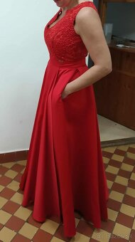 Červené spoločenské šaty - 2