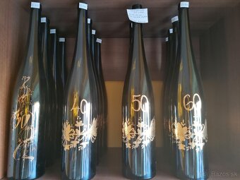 Jubilejné fľaše + poháre do vinotéky - BARTER - 2