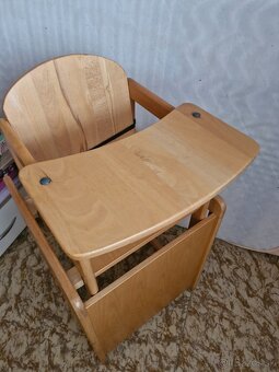 Detska drevena jedalenska stolicka - 2