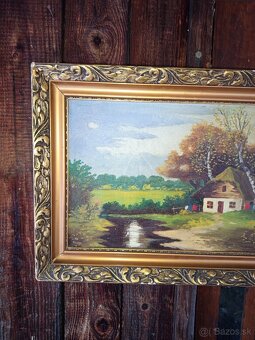 Starý obraz Olejomaľba - 2