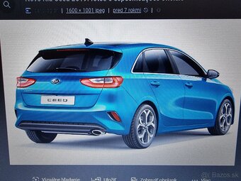 Kia Ceed zadný nárazník modrý B3 - 2