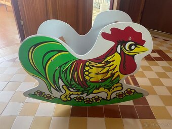 Drevený hojdací kohút - 2