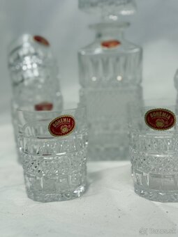 Bohemia Crystal Czechoslovakia whiskey suprava - 2