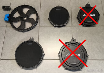 TOM / SNARE / FLOOR pady pre elektrické bicie - 2