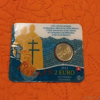 2 euro COINCARD Slovensko 2013 BU - CYRIL A METOD S PODPISOM - 2