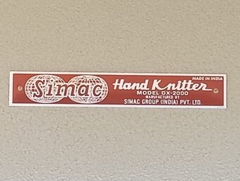 Predám pletací stroj Simac Hand Knitter model dx 2000 - 2