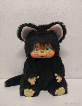 Retro mončiči XXL nyamy Felina čierna 35cm - 2