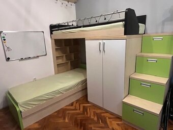 poschodová posteľ. študentská izba - 2