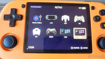 Nova herna konzola powkiddy x35h, 16 + 64GB pamatove karty - 2