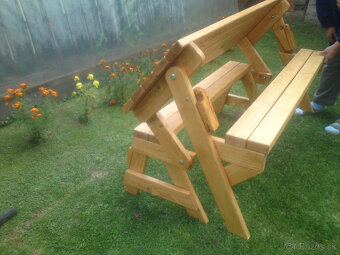 Rozkladacia lavička 2v1 - 2