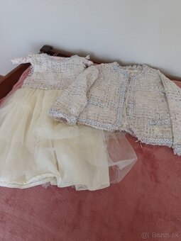 Dievčenské šaty s kabatikom c 15 č 112 -120 - 2