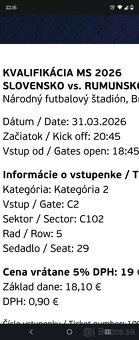 Futbalový zápas Slovensko-Rumunsko - 2