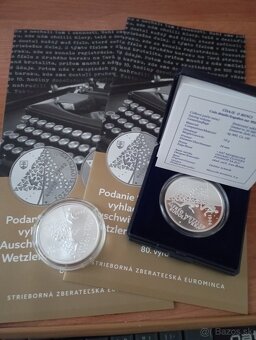 Predám strieborné pamätné 10 eur mince Proof, Bk - 2