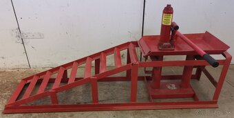 Nájazdové rampy, pár - 2ks + hydraulické zdviháky - 2