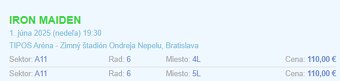 Iron Maiden - Bratislava - 1.6.2025 - 2