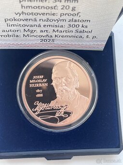 Strieborná medaila Štúrovci - Miloslav Hurban - 2