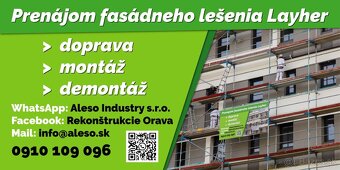 Prenájom lešenia Layher - 2