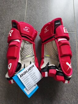 Rukavice BAUER Mach 13" červené - 2